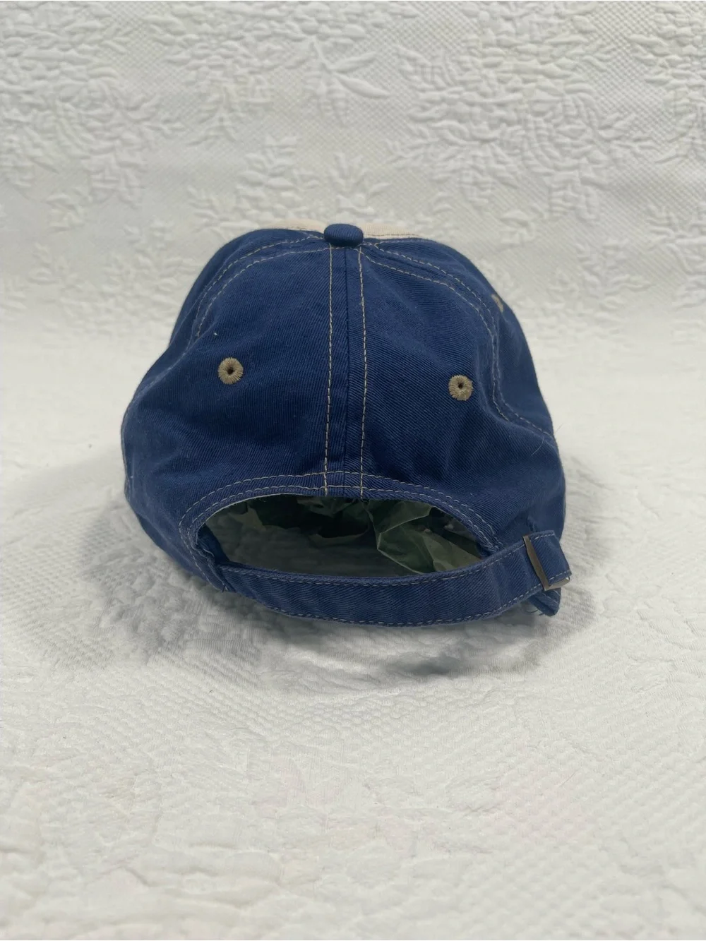 Kids Two-Tone Cream and Navy LA Baseball Cap